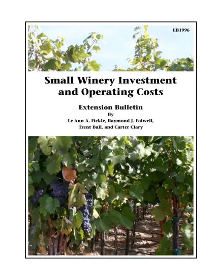 Picture of Small Winery Investment and Operating Costs