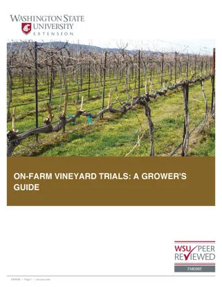 A book about On Farm Vineyard Trials: A Grower’s Guide
